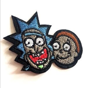 Rick and Morty Embroidered Iron On Patch Appliqué
